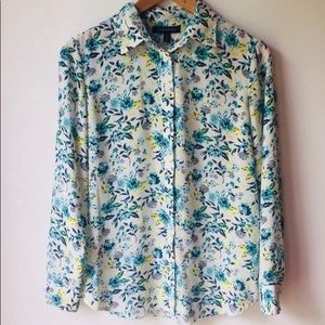 Banana Republic Floral Blouse